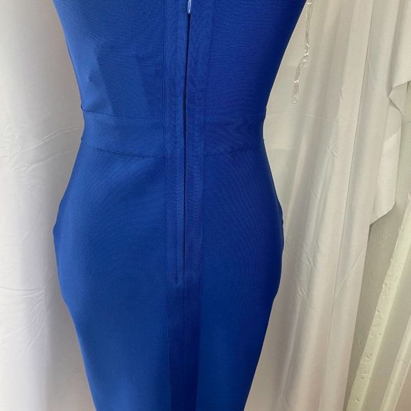 NWT Women’s Formal/ Party/ Bodycon/Strapless Blue Dress - Picture 3 of 16